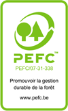 Certificat de conformité Wood.be - PEFC