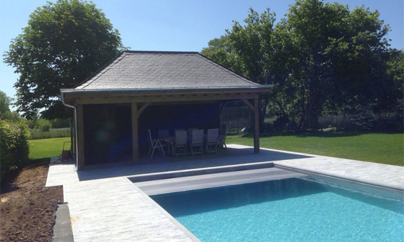 Poolhouse bois TVB Vance abris piscine
