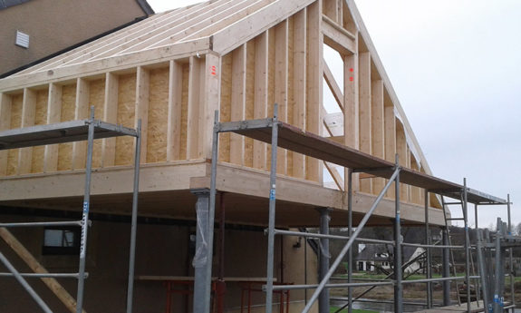 Laiche annexe ossature bois TVB
