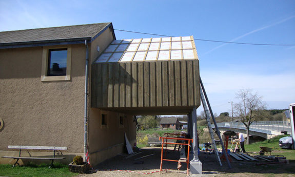 Laiche annexe ossature bois TVB