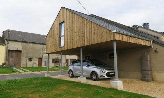 Laiche annexe ossature bois TVB