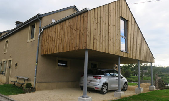 Laiche annexe ossature bois TVB