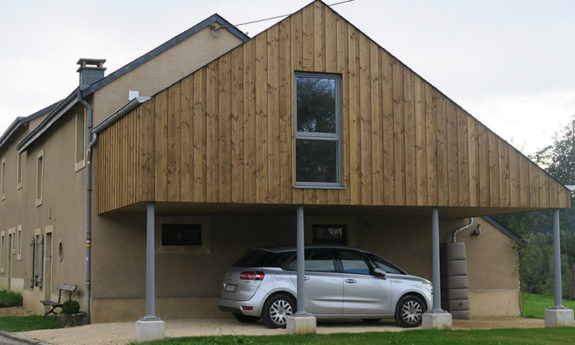 Laiche annexe ossature bois TVB