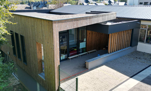Arlon école annexe ossature bois TVB
