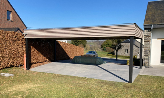 Carport bois bastogne TVB