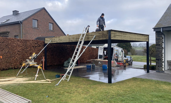 Carport bois bastogne TVB