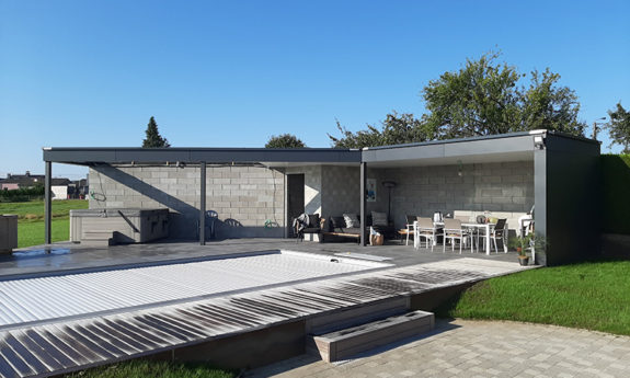 Poolhouse cuisine été abris piscine TVB Bertrix