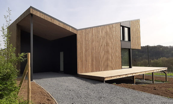 Construction maison ossature bois TVB Mortehan