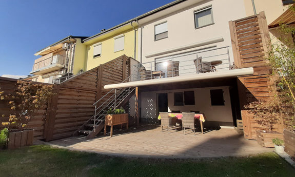 terrasse plain pied bois tvb