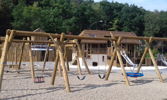 portique balançoires bois jeux tvb