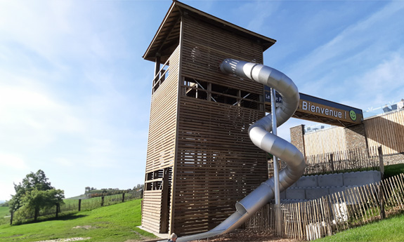 Tour passerelle bois Rochehaut TVB