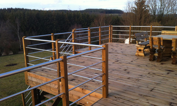 terrasse pilotis bois TVB