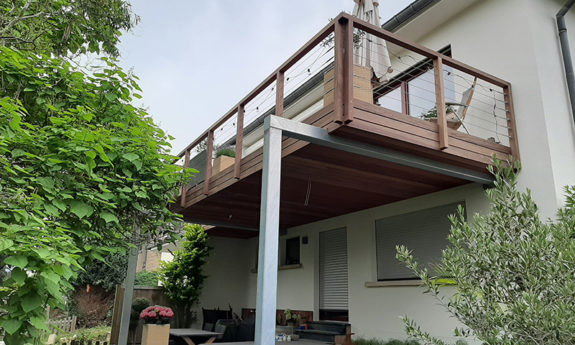 terrasse pilotis bois TVB