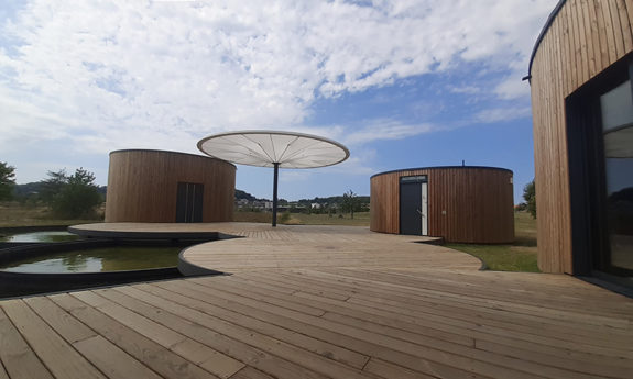 terrasse plain pied bois tvb