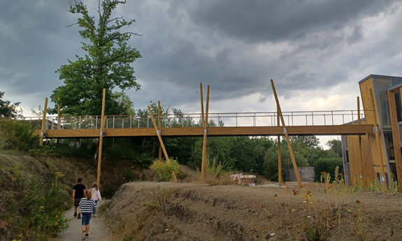 Passerelle Aquascope Virelles bois TVB