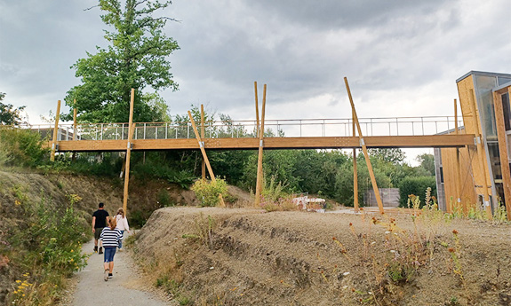 Passerelle Aquascope Virelles bois TVB
