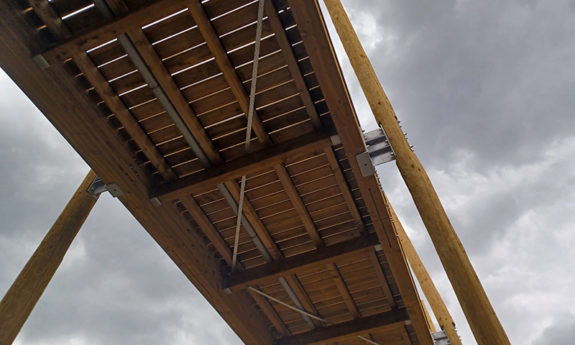 Passerelle Aquascope Virelles bois TVB