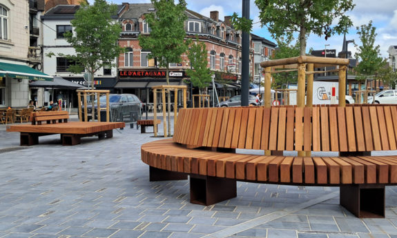 Bancs mobilier urbain bois TVB Bancs mobilier urbain bois TVB