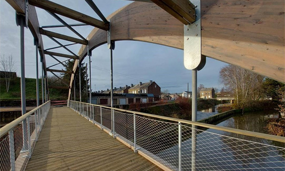 Passerelle bois Athus Lambert Frères TVB