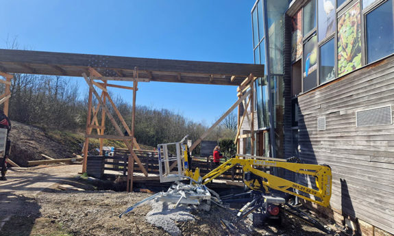 Passerelle Aquascope Virelles bois TVB