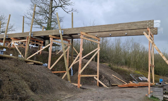 Passerelle Aquascope Virelles bois TVB