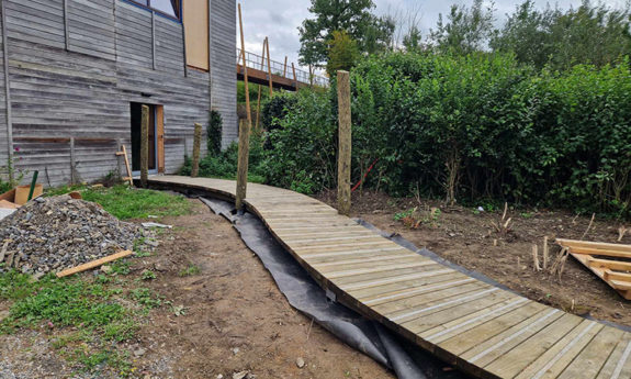 Passerelle Aquascope Virelles bois TVB