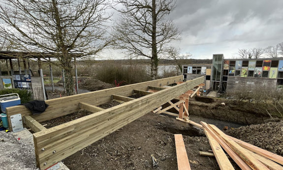 Passerelle Aquascope Virelles bois TVB
