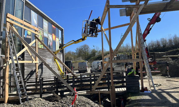 Passerelle Aquascope Virelles bois TVB