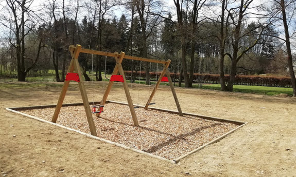 portique balançoires bois jeux tvb