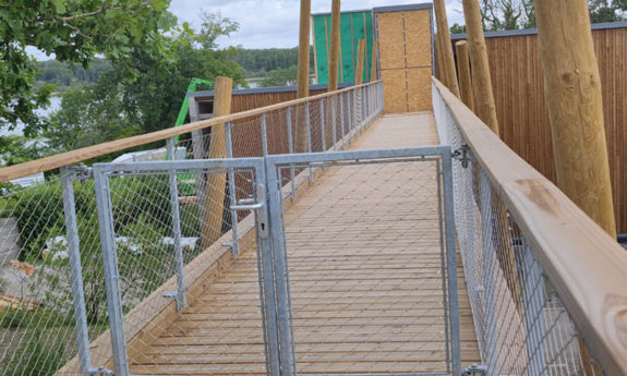 Passerelle Aquascope Virelles bois TVB